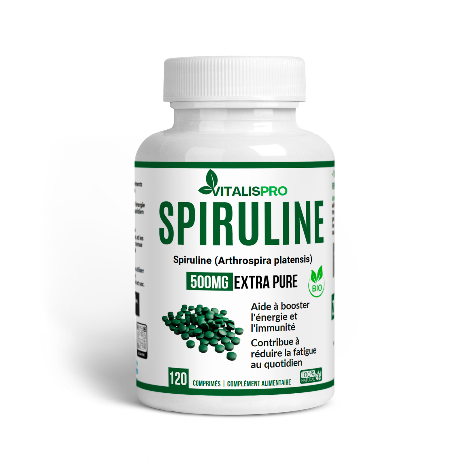 Anti-Fatigue, Immunité & Anémie – Spiruline Pure 500 mg (Super-Aliment) 1 Anti-Fatigue, Immunité & Anémie – Spiruline Pure 500 mg (Super-Aliment) - complément alimentaire naturel Maroc | Alphavital