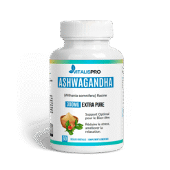 Anti-Stress & Sommeil – Ashwagandha, Glycinate de Magnésium & Moringa (Clarté Mentale) - vue détaillée ingrédients | Alpha...