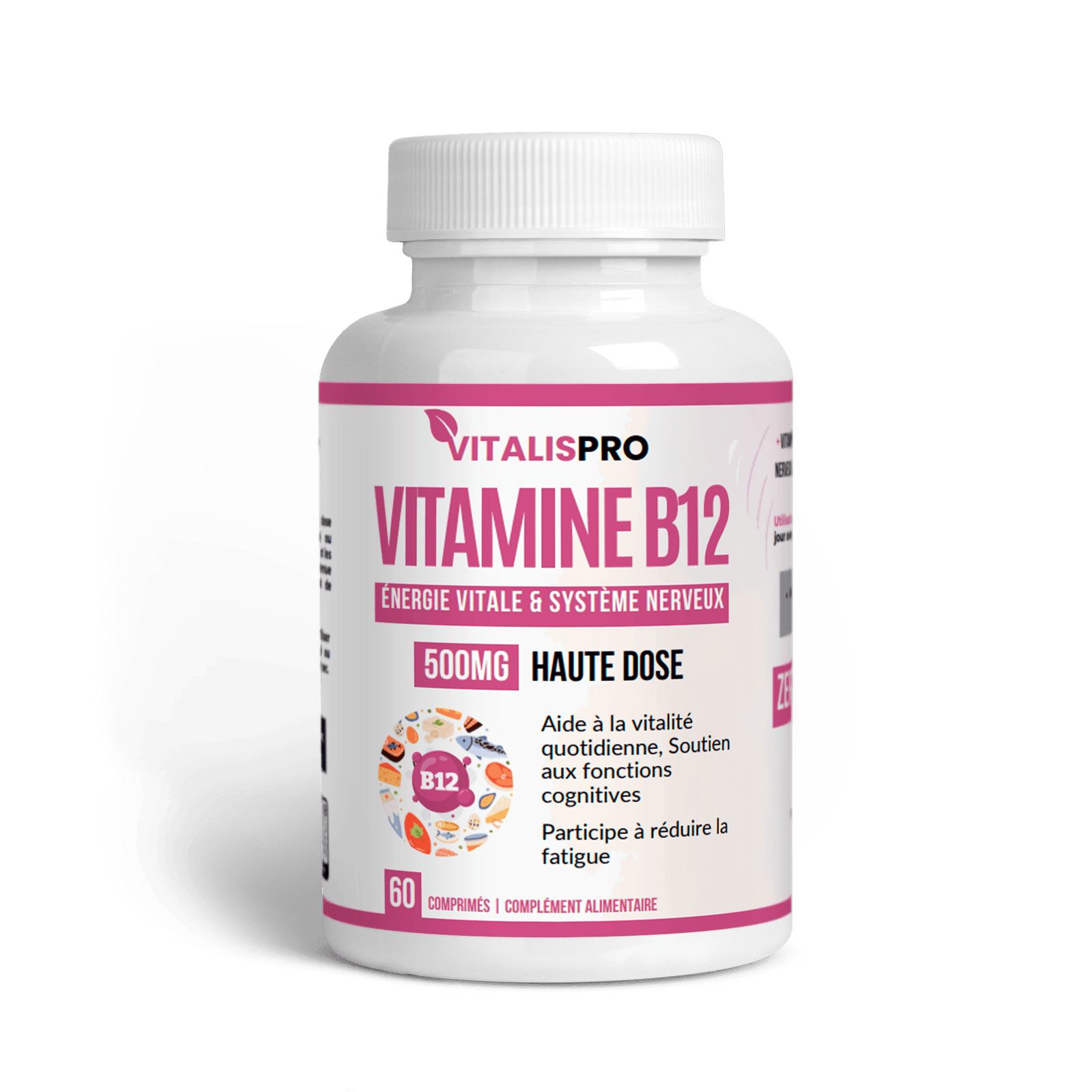 Vitamine B12 – Énergie, Système Nerveux & Santé du Sang (Cyanocobalamine) 1 Vitamine B12 – Énergie, Système Nerveux & Santé du Sang (Cyanocobalamine) - complément alimentaire naturel Maroc | Alphavital