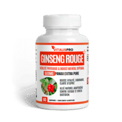 Énergie, Concentration & Anti-Stress – Ginseng Rouge 500mg - complément alimentaire naturel Maroc | Alphavital