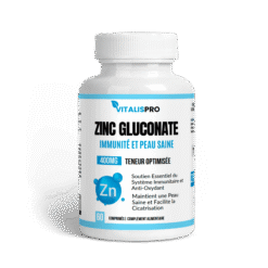 Zinc Gluconate 400 mg – Soutien Immunitaire Puissant et Peau Éclatante - complément alimentaire naturel Maroc | Alphavital
