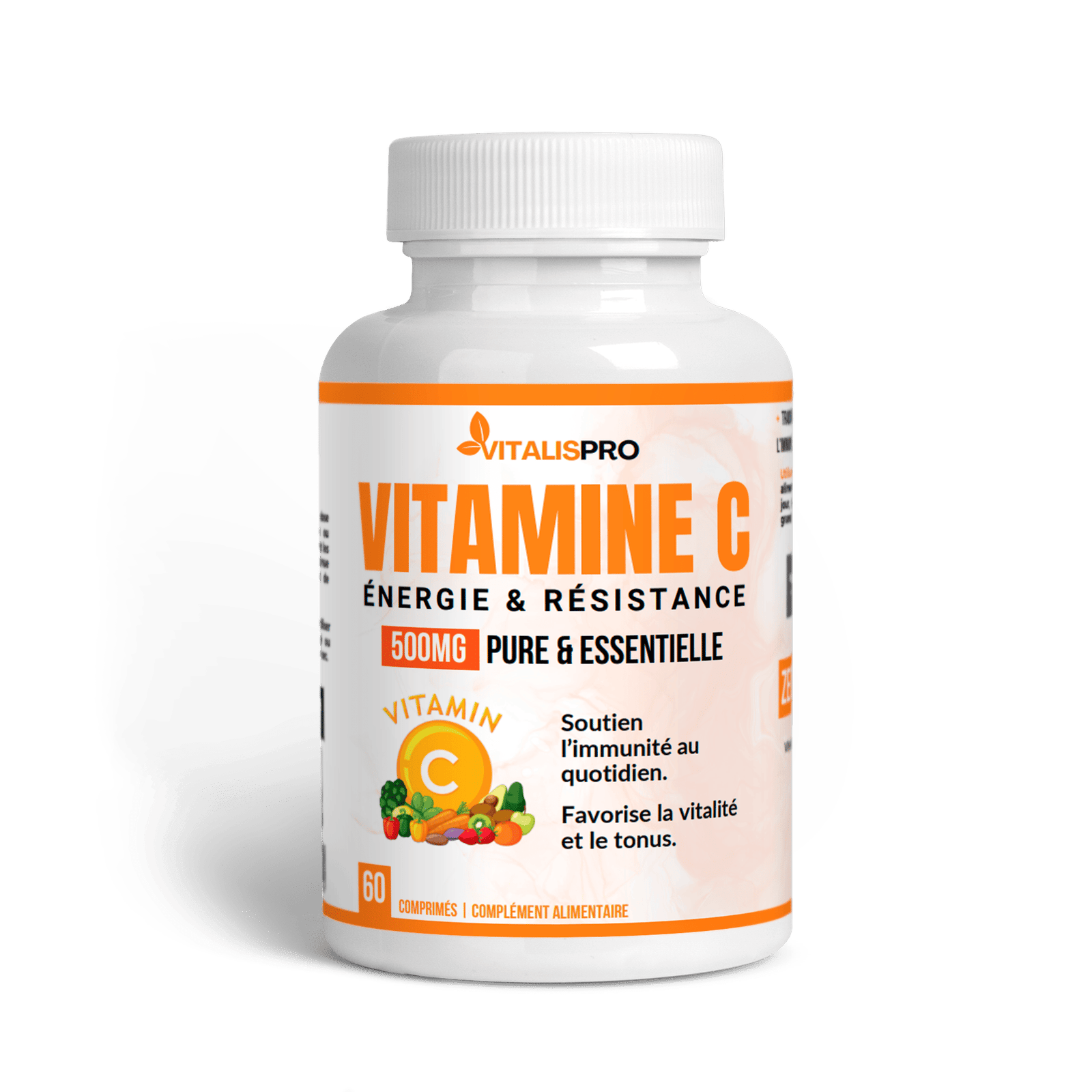Vitamine C 500 mg – Immunité, Énergie & Antioxydant (Soutien Collagène) 1 Vitamine C 500 mg – Immunité, Énergie & Antioxydant (Soutien Collagène) - complément alimentaire naturel Maroc | Alphavital