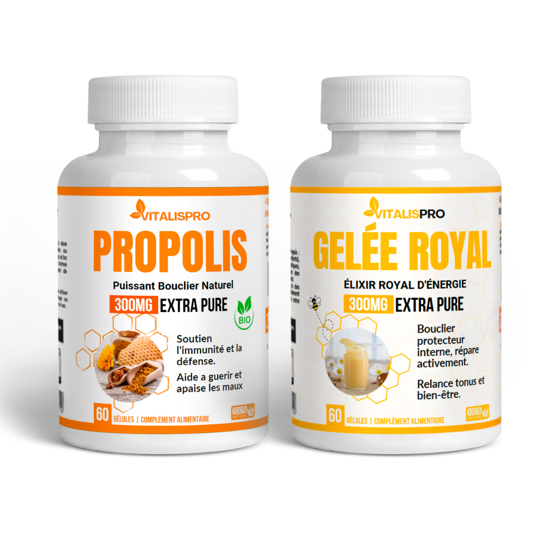 Soutien Immunité, Propolis & Gelée Royale – Énergie et Vitalité Quotidienne 1 Soutien Immunité, Propolis & Gelée Royale – Énergie et Vitalité Quotidienne - complément alimentaire naturel Maroc | Alpha...