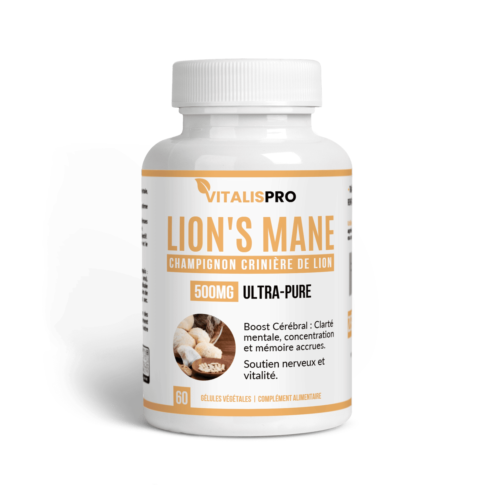 Crinière de Lion (Lion's Mane) 500 mg – Le Nootropique Naturel pour la Mémoire et la Clarté Mentale 1 Crinière de Lion (Lion's Mane) 500 mg – Le Nootropique Naturel pour la Mémoire et la Clarté Mentale - complément alimentai...