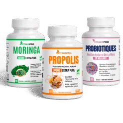 Programme Triple Lutte H. Pylori – Propolis, Probiotiques & Moringa pour la Santé de l'Estomac - complément alimentaire na...