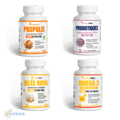 Programme "Synergie Quadruple" – Propolis, Gelée Royale, Probiotiques & Oméga 3 pour l'Équilibre et la Vitalité - compléme...